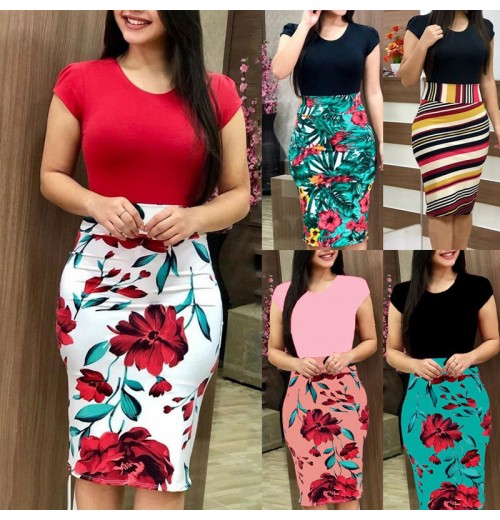 YY1006 Wholesale summer women's clothing african casual dresses plus size women's dresses ethnic clothing career midi dresses YY1006 Wholesale summer women's clothing african casual dresses plus size women's dresses ethnic clothing career midi dresses